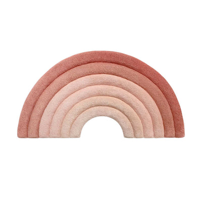 Maison Deux Rainbow Rug Rusty Pink