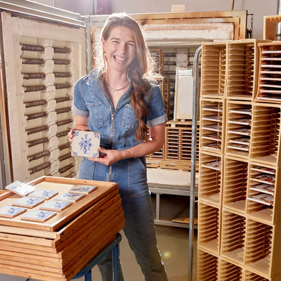 StoryTiles "Just Married, Off We Go!" decorative tile (10x10cm)