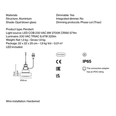 Marset Plaff-On! S16 IP65, Rust Brown