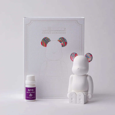 Medicom x Biblioteque Blanche Be@rbrick aroma ornament #0 Liberty Fabrics, Abbey Road Pink