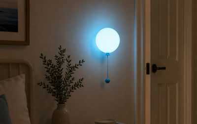 Gingko Mimo balloon rechargeable light, sky mint