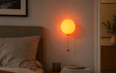 Gingko Mimo balloon rechargeable light, honey glow