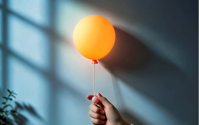 Gingko Mimo balloon rechargeable light, blush bloom