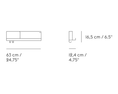 Muuto Folded wall shelf 63x16