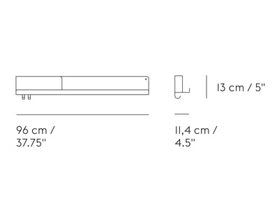 Muuto Folded wall shelf 96x13