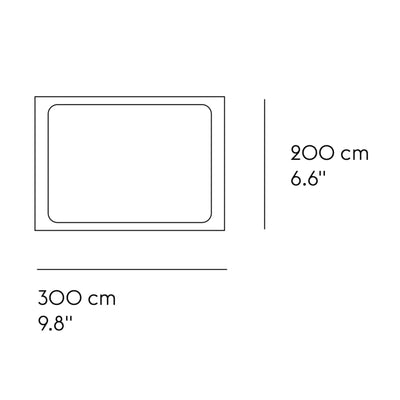 Muuto Pebble rug 200x300, dark grey