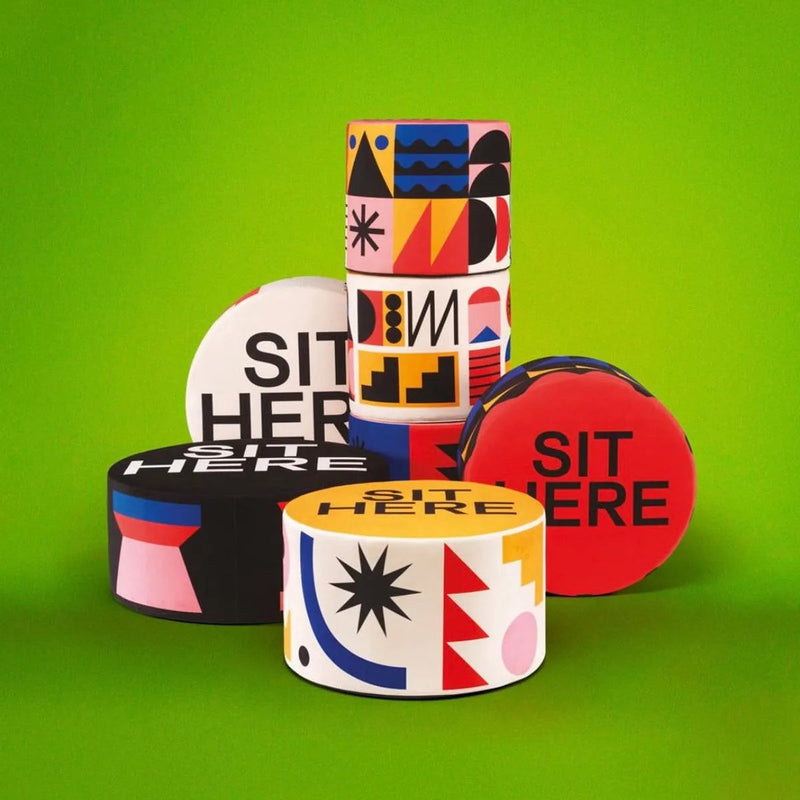 Qeeboo Oggian Pouf M by Marco Oggian