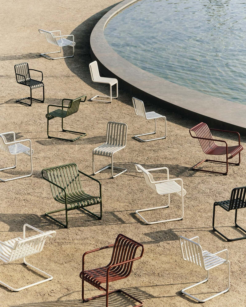 Hay Palissade Cantilever chair, cream white