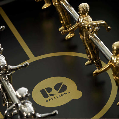 RS3 Wood Gold Football Table (W128xD151xH92cm)