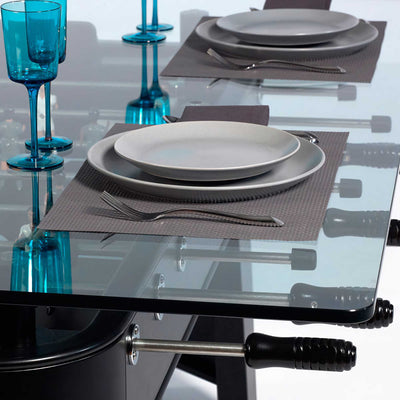 RS#2 Dining Football Table, Black (W160xD130xH76cm)