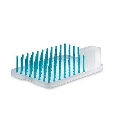Studio Domo Peggy Dish Rack, White/Clear Blue
