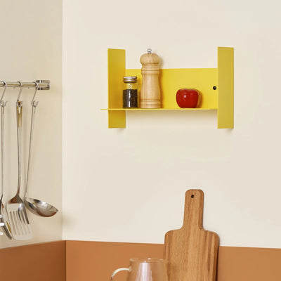 Tiptoe Pli steel wall shelf, 30/yellow