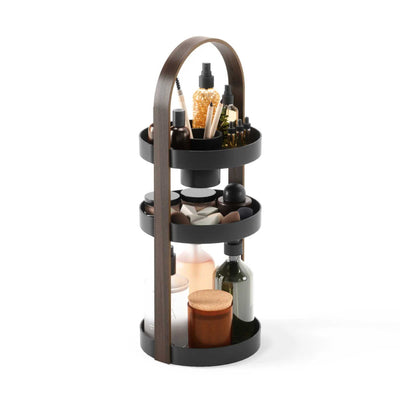 Umbra Bellwood Cosmetic Organizer , Black/Walnut