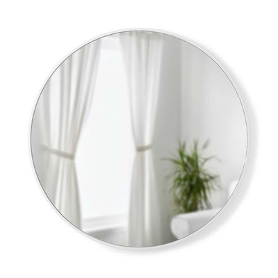 Umbra Hub round wall mirror ø90, white