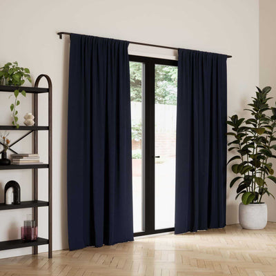 Umbra Twilight Blackout Curtain 63" Set of 2 (132wxh160cm), Navy