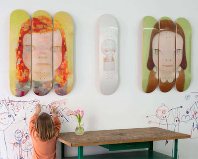 Yoshitomo Nara Skateboard , Untitled (Schrodinger)