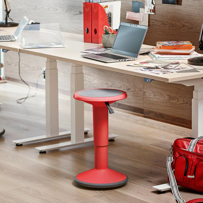 UPis1 100U ergo-stool, bright red