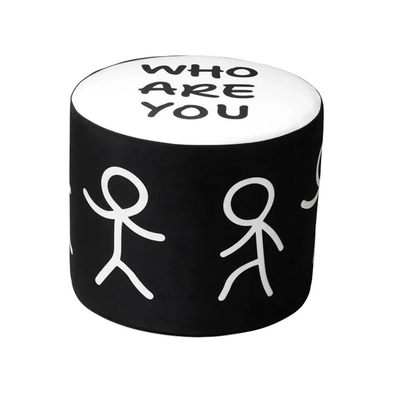 Qeeboo Linescapes Pouf S by Shantell Martin