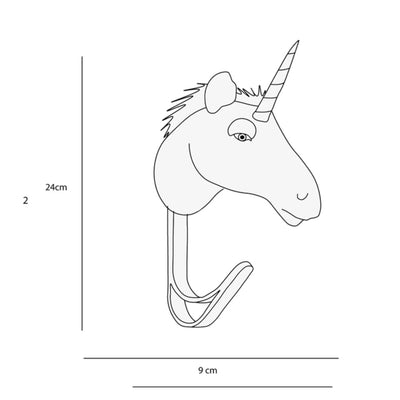 Wild & Soft Animal Coat Hanger, Unicorn