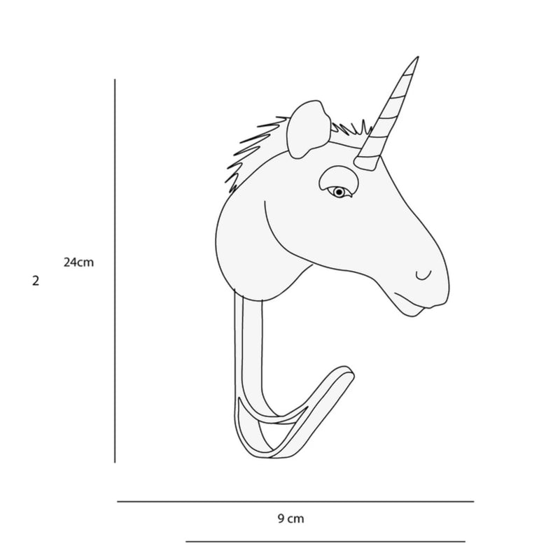 Wild & Soft Animal Coat Hanger, Unicorn