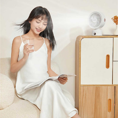 Machino Q3 Mini Circulating Fan, Cream