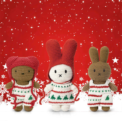 Just Dutch Boris crochet, Christmas Overall/Red Hat