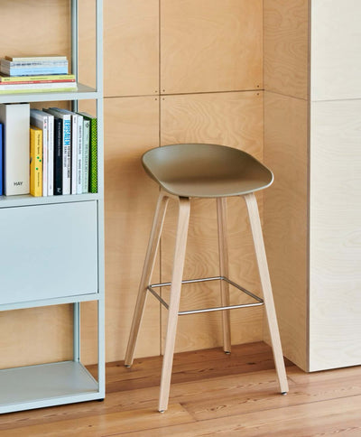 Hay About A Stool AAS32 Low counter stool (65cm), melange cream/oak