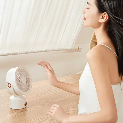 Machino Q3 Mini Circulating Fan, Cream