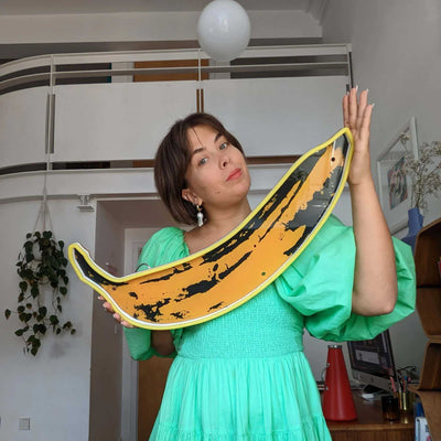 Andy Warhol Yellowpop Banana Neon LED Wall Mounted Sign