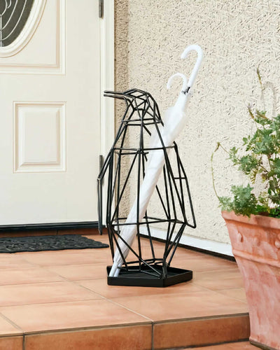 Studio Domo Penguin Umbrella Stand , Black
