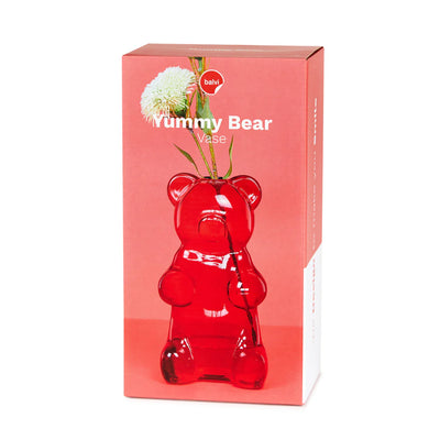 Balvi Yummy Bear vase, red