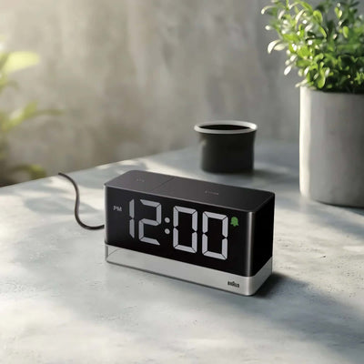 Braun BC27 digital led alarm clock