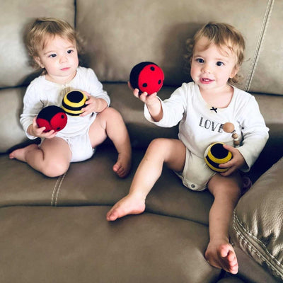 Friendsheep Wool Eco Dryer Balls, laundrybugs & floral (set-of-6)