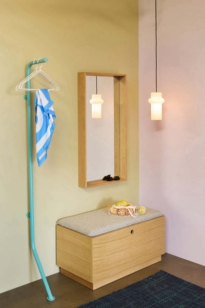 Hubsch Bend clothing rack, blue