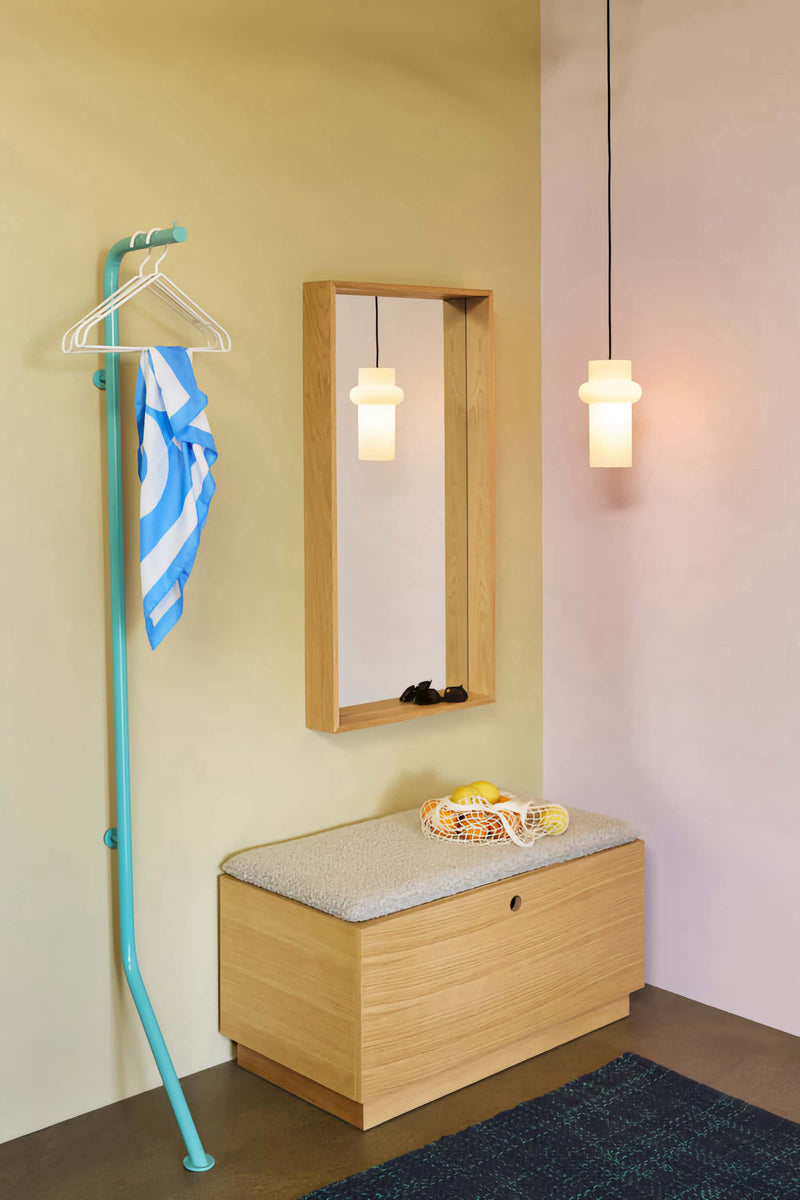 Hubsch Bend clothing rack, blue