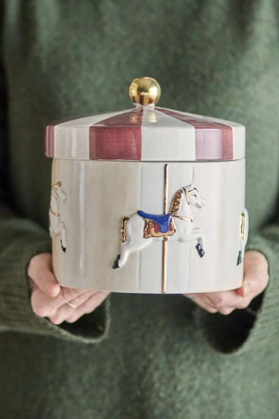 Bloomingville Merry Go Round cookie jar