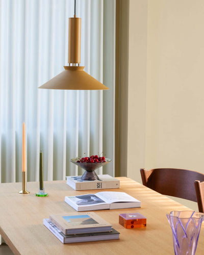 Hubsch Bonbon Glass Bowl Large Green/Brown