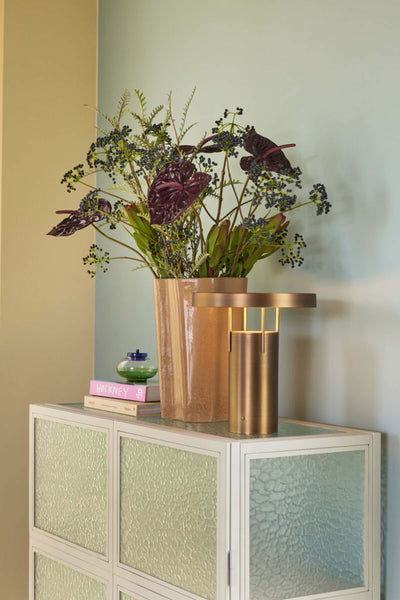 Hubsch BringMe rechargeable lamp, burnished brass