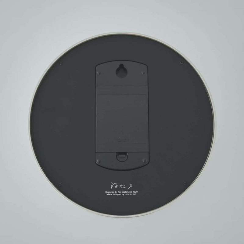 Lemnos RIKI Ring wall clock, black