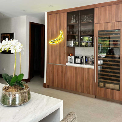 Andy Warhol Yellowpop Banana Neon LED Wall Mounted Sign