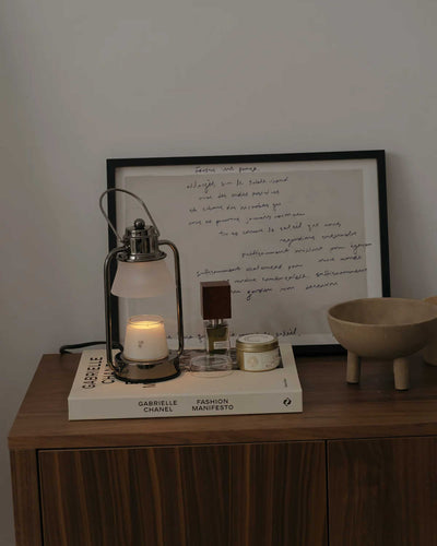 HOOOME Mini Retro candle warmer, black nickel