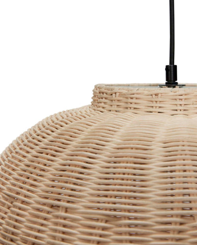 Hubsch Chand Pendant Round Natural