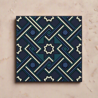 Images d'Orient silicone coaster, Metea Navy