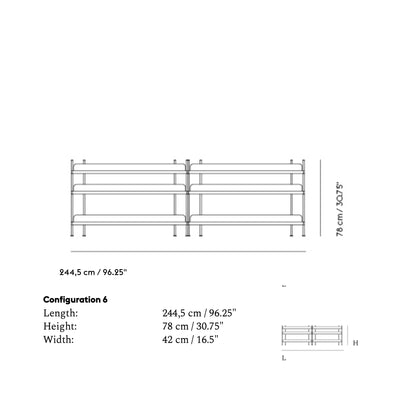 Muuto Compile shelving system, configuration 6