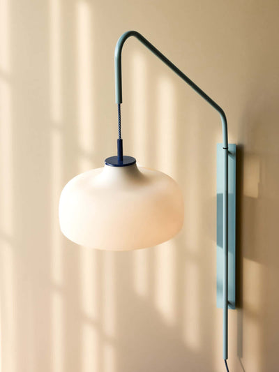 Hubsch Current wall light, light blue