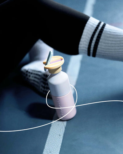 Dopper Steel x Flip Straw bottle 350ml, sunny sorbet