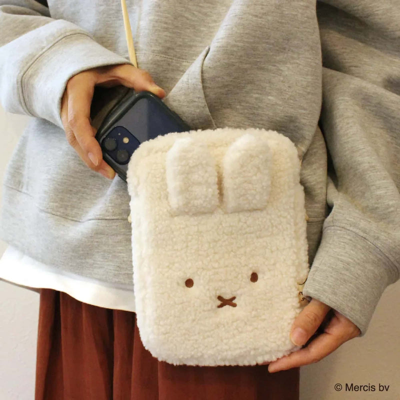 Miffy Dot shoulder pouch, ivory