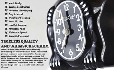 Kit-Cat Klock wall clock, lady heart eyes!