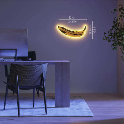 Andy Warhol Yellowpop Banana Neon LED Wall Mounted Sign