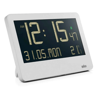 Braun BC14 digital wall clock, white